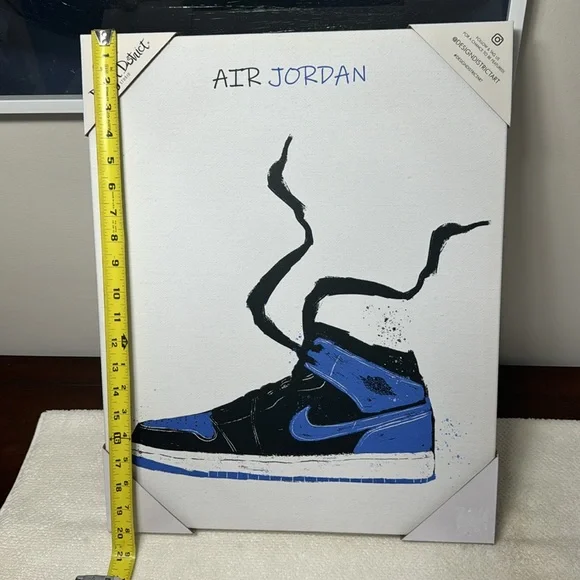 Jordan Vintage Basketball Sneakers Set of Canvas Prints NEW
